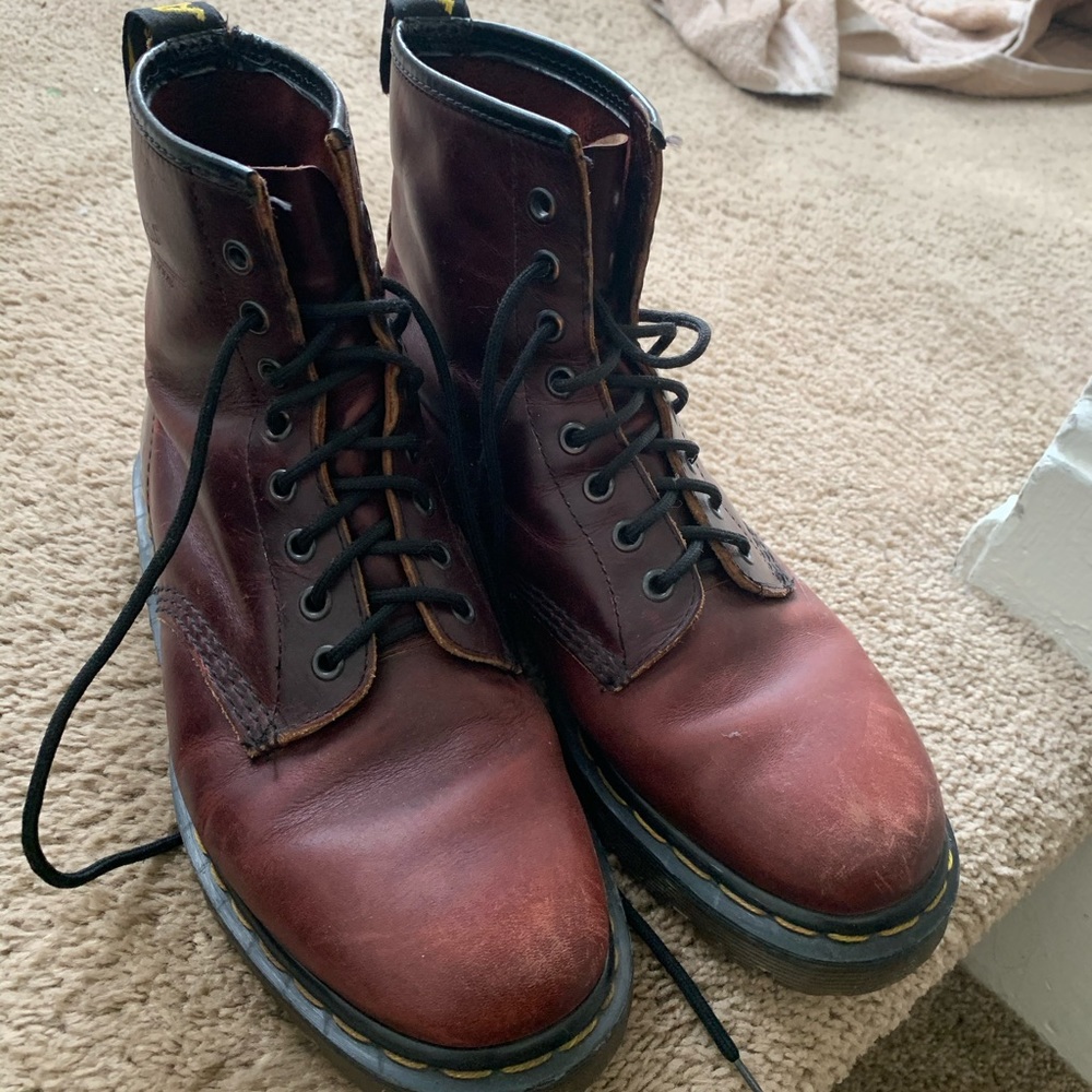 England made “rare” Cherry Doc Martins